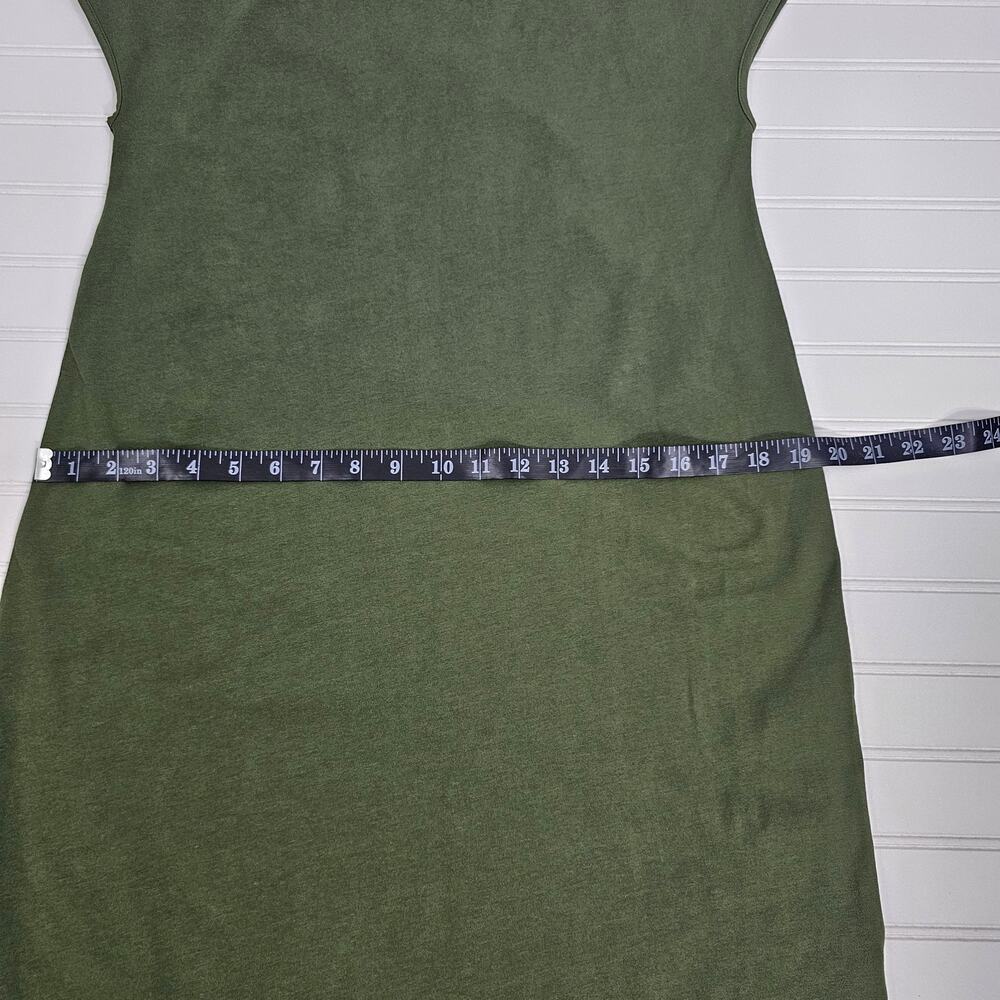 Universal Standard Geneva Green Asymmetrical Cotton Midi Dress Size 4XS/0 NWT - Picture 13 of 13